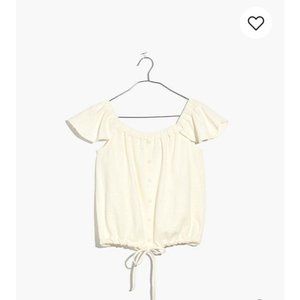 NWT Madewell Texture and Thread Off Shoulder Top